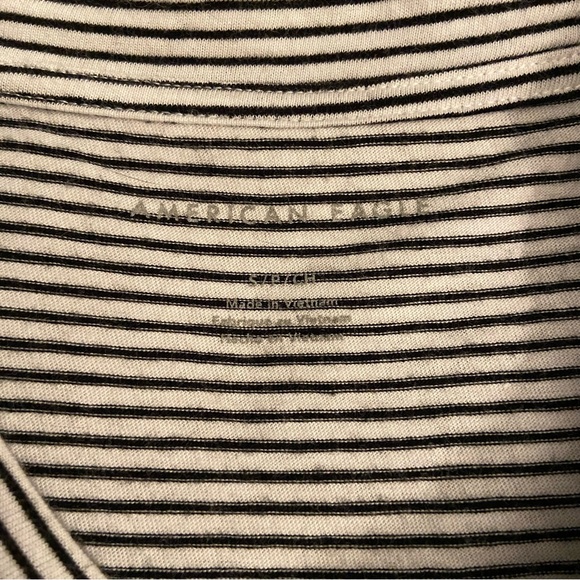AE black & white striped oversized tee - Picture 5 of 8